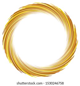 Abstract spiral, twist. Radial swirl, twirl curvy, wavy lines element. Circular, concentric loop pattern. Revolve, whirl design. Whirlwind, whirlpool illustration