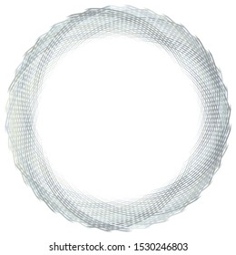 Abstract spiral, twist. Radial swirl, twirl curvy, wavy lines element. Circular, concentric loop pattern. Revolve, whirl design. Whirlwind, whirlpool illustration