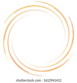 Abstract spiral, twist. Radial swirl, twirl curvy, wavy lines element. Circular, concentric loop pattern. Revolve, whirl design. Whirlwind, whirlpool illustration