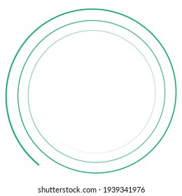 Abstract spiral, twist. Radial swirl, twirl curved, curvy line. Circular whirl design element.