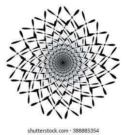Abstract spiral vector illustration.