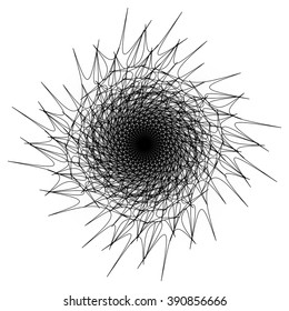 Abstract spiral vector illustration.