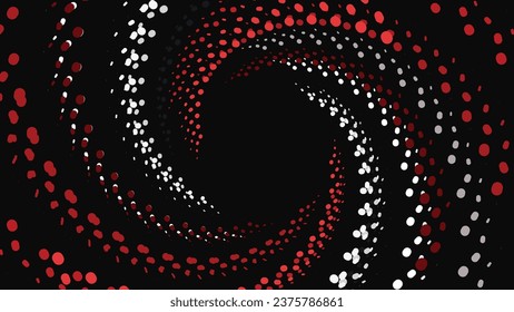 Abstract spiral vortex background in dark