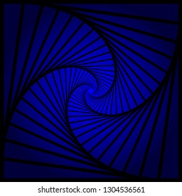 Abstract spiral, vortex effects with concentric shapes blended inward. Graphic design.Vector illustration. Background design. Optical illusion. Modern stylish. Swirling,rotating lines artistic graphic