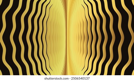 Abstract spiral vortex style deep data Center spinning background in golden gradient.