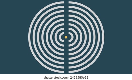 Abstract spiral vortex style dotted urgency wavy line hole creative background.