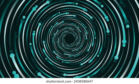 Abstrakte Spirale Wirbel Stil gepunktete Dringlichkeit Wellenlinie Loch kreativen Hintergrund.