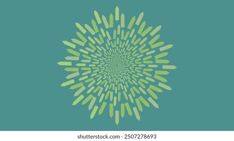 Abstract spiral vortex style dotted urgency light green background.