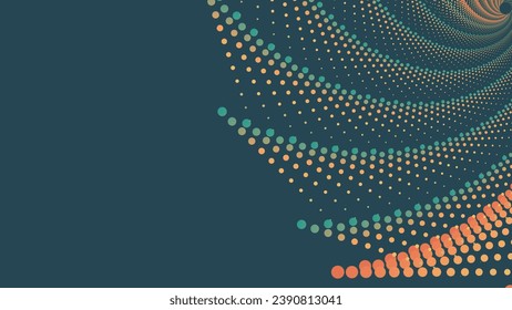 Resumen de fondo minimalista de estilo vórtice espiral. Este fondo creativo se puede usar como un cartel o logotipo.