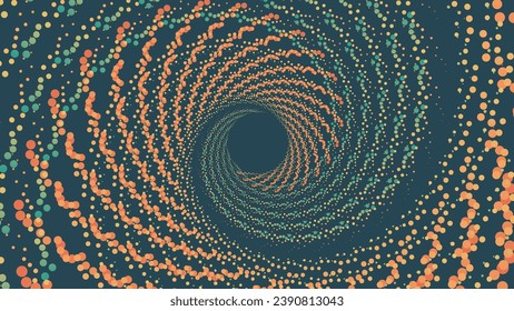 Abstract spiral vortex style minimalist background. This creative background can be used as a banner or logo.