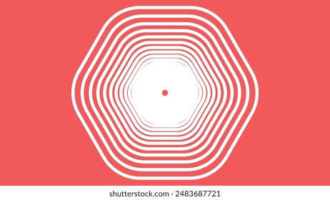 Abstract spiral vortex style spinning background in red.