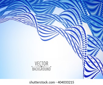 Abstract spiral wave background. Vector illustration.