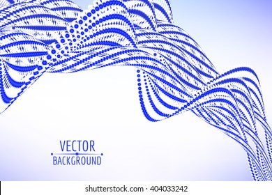 Abstract spiral wave background. Vector illustration.