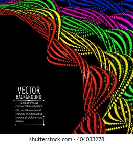 Abstract spiral wave background. Vector illustration.