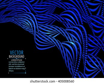 Abstract spiral wave background. Vector illustration.