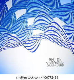 Abstract spiral wave background. Vector illustration.
