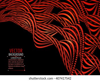 Abstract spiral wave background. Vector illustration.