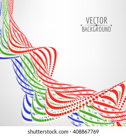 Abstract spiral wave background. Vector illustration.