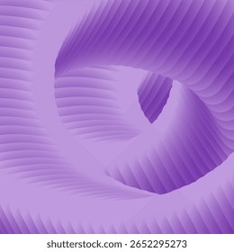 Abstract spiral wave shape with pastel 3D folds and smooth gradient colors