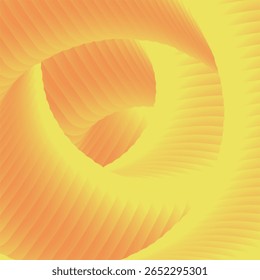 Forma de onda espiral abstrata com dobras 3D pastel e cores de gradiente suaves