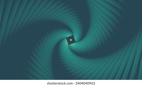 Abstract spiral wavy line flower vortex background in blue color.