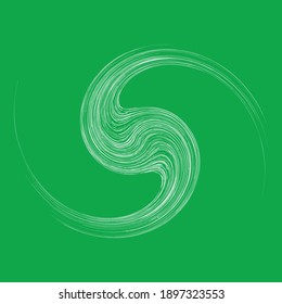 Abstract spiral, wavy lines, swirl, and twirl vector illustration
