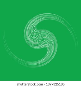 Abstract spiral, wavy lines, swirl, and twirl vector illustration