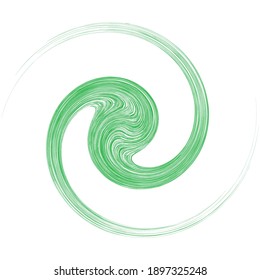 Abstract spiral, wavy lines, swirl, and twirl vector illustration