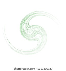 Abstract spiral, wavy lines, swirl, and twirl vector illustration