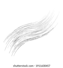Abstract spiral, wavy lines, swirl, and twirl vector illustration