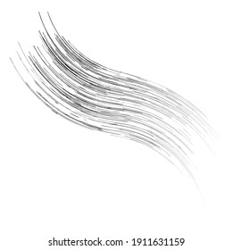 Abstract spiral, wavy lines, swirl, and twirl vector illustration