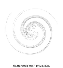 Abstract spiral, wavy lines, swirl, and twirl vector illustration