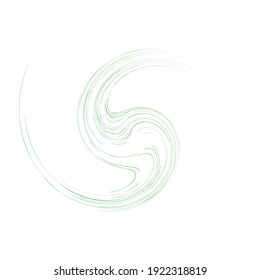 Abstract spiral, wavy lines, swirl, and twirl vector illustration