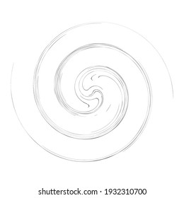 Abstract spiral, wavy lines, swirl, and twirl vector illustration