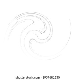 Abstract spiral, wavy lines, swirl, and twirl vector illustration