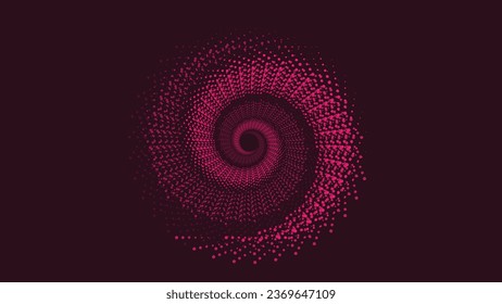 Abstract spiral website background in pink dotted color shade. This creative round mandala style dark purple background is perfect for website background or wallpaper and it also can use as a banner.