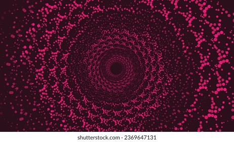 Abstract spiral website background in pink dotted color shade. This creative round mandala style dark purple background is perfect for website background or wallpaper and it also can use as a banner.