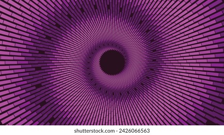 Abstract spiral women's day color themed dotted urgency vortex style creative minimalist background. 