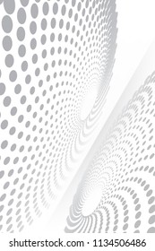 Abstract spiral-like shape moving on a curve plane vector background pattern for your ideas
