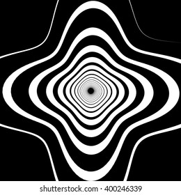Abstract spirally background / element. Abstract monochrome vortex, whorl, twirl graphic. Circular lines pattern.