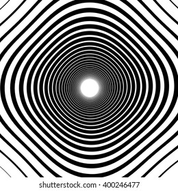 Abstract spirally background / element. Abstract monochrome vortex, whorl, twirl graphic. Circular lines pattern.