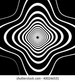 Abstract spirally background / element. Abstract monochrome vortex, whorl, twirl graphic. Circular lines pattern.