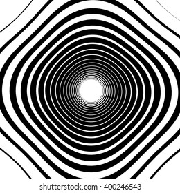 Abstract spirally background / element. Abstract monochrome vortex, whorl, twirl graphic. Circular lines pattern.