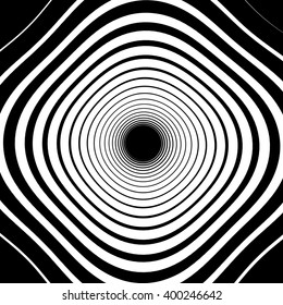 Abstract spirally background / element. Abstract monochrome vortex, whorl, twirl graphic. Circular lines pattern.