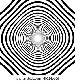 Abstract spirally background / element. Abstract monochrome vortex, whorl, twirl graphic. Circular lines pattern.