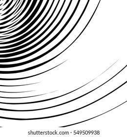 Abstract spirally, swirl element. Geometric spirals. Twisted shapes.