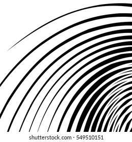 Abstract spirally, swirl element. Geometric spirals. Twisted shapes.
