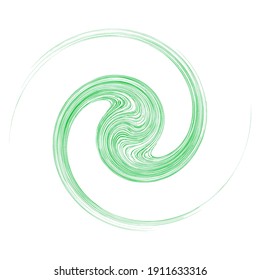 Abstract spirally, wavy lines vector illustration