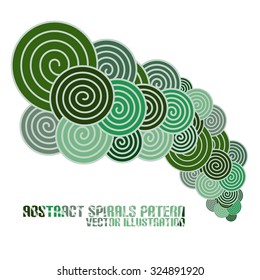 Abstract spirals design vector illustration