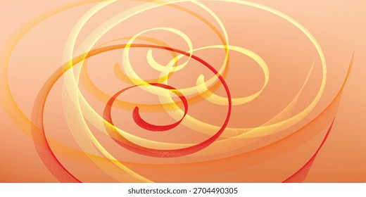Espirales Abstractas en Colores cálidos: dinámicas, texturizadas y artísticas